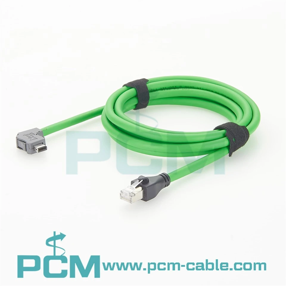 90 Degree Down IX to RJ45 Male Cat6A Cable