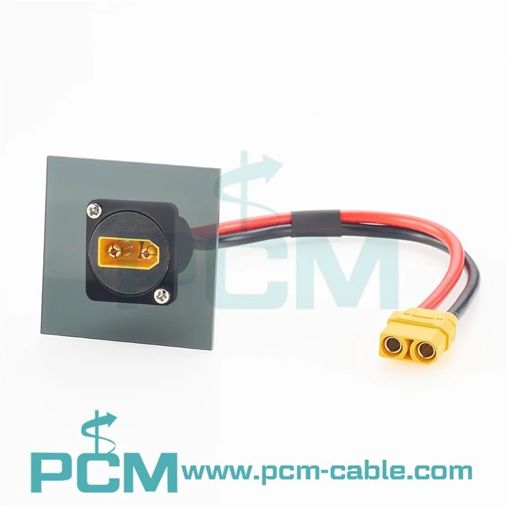 Amass XT90 Panel Mount Cable