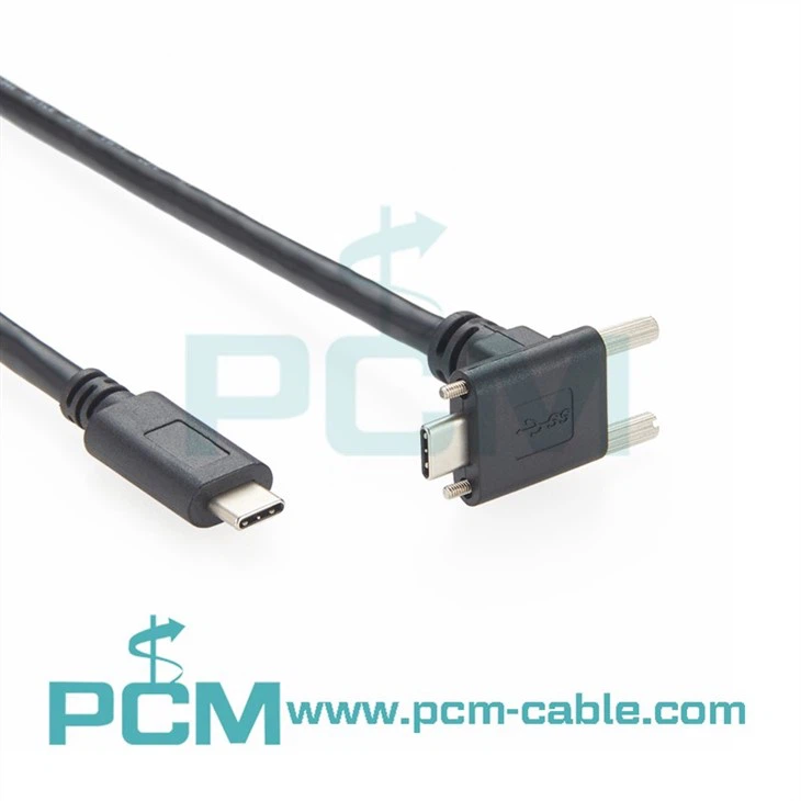 Angled USB 3.1 Type C Cable for 3D Printers and Sensors