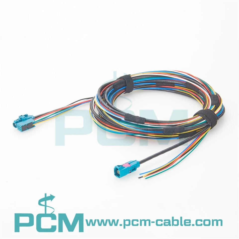 Automotive Ethernet H-MTD MQS Cable With 6 Pin Power