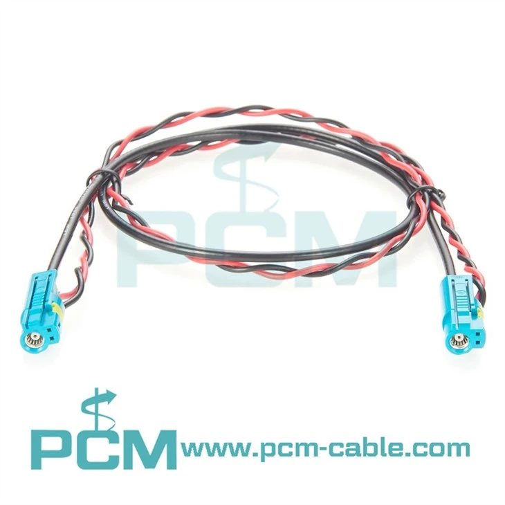 High-Frequency Fakra Female Cable with Power Supply for Vehicle Systems