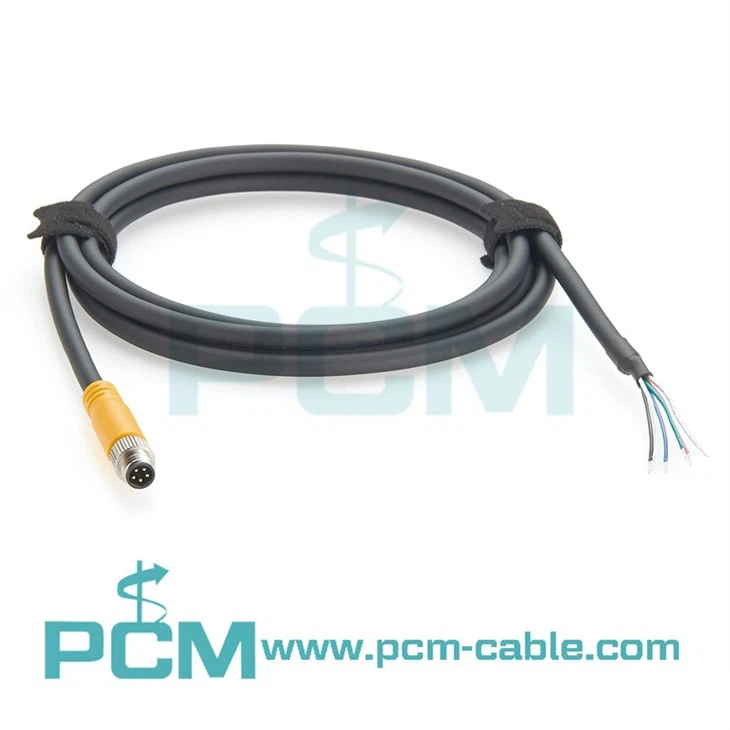 M8 5 Pin to open end industrial machine vision Camera Framegrabber GPIO Trigger Cable,M8 5 Pin Sensor Actuator Breakout Cable for Cognex In-Sight 8000 Series