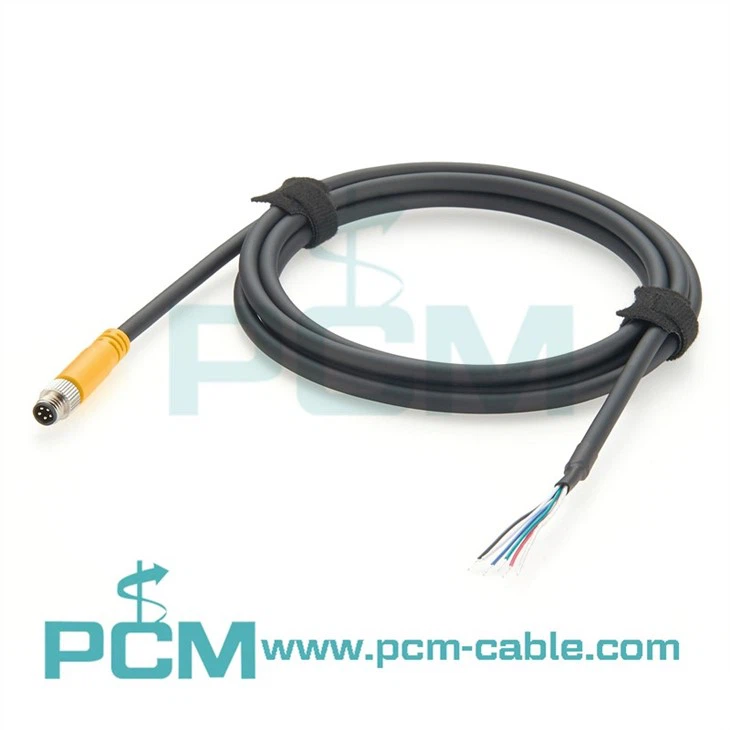 Industrial Breakout Cable M8 Connector for Vision System Triggering – Compatible with Cognex In-Sight 8000