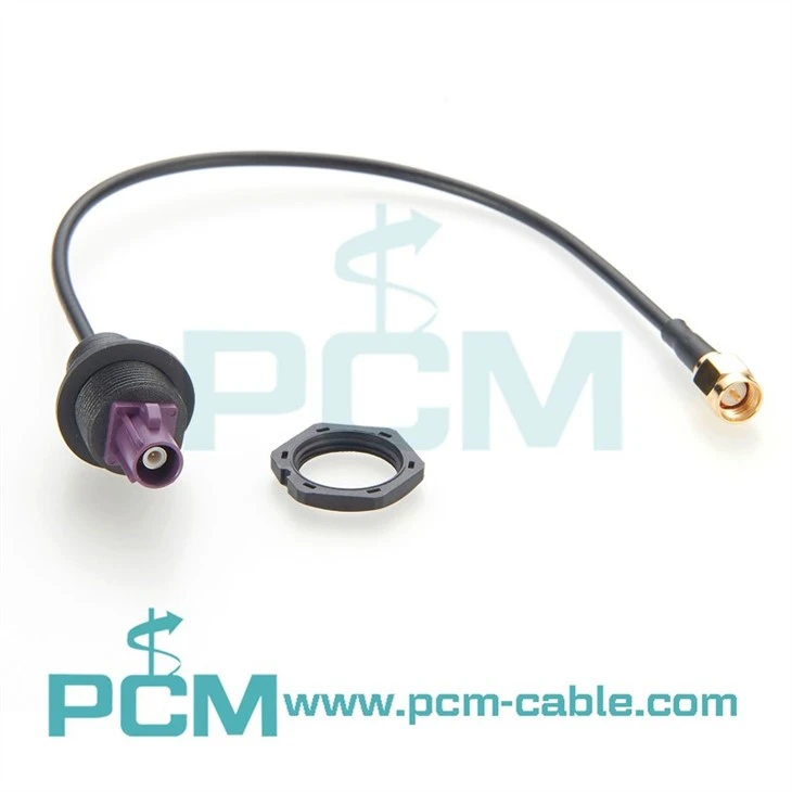 Fakra D Male to SMA Male RG174 Coaxial Pigtail Cable