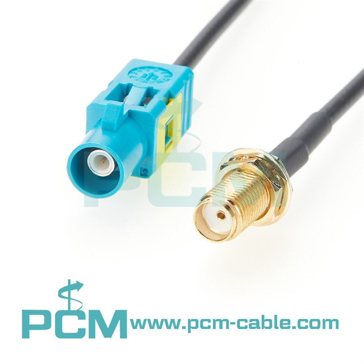 FAKRA To SMA 50Ω Automotive Cable Assemblies