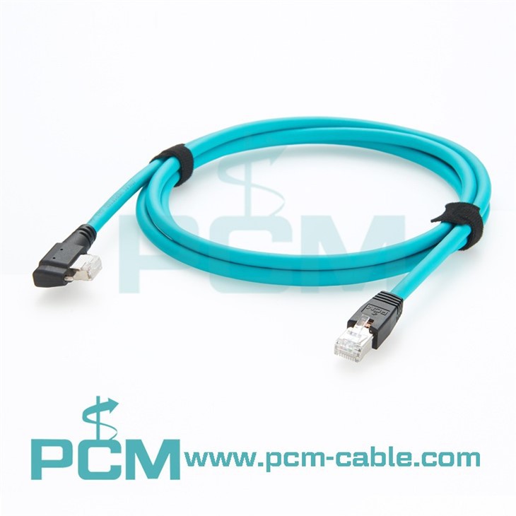 flxed with screws RJ45 Cables GigE Cat6A for industial camera