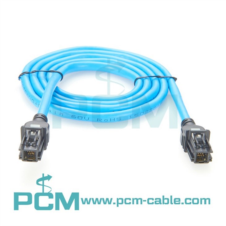 6-Pin HSAutoLink Automotive Cable for Reliable LVDS, USB, and DisplayPort Connectivity