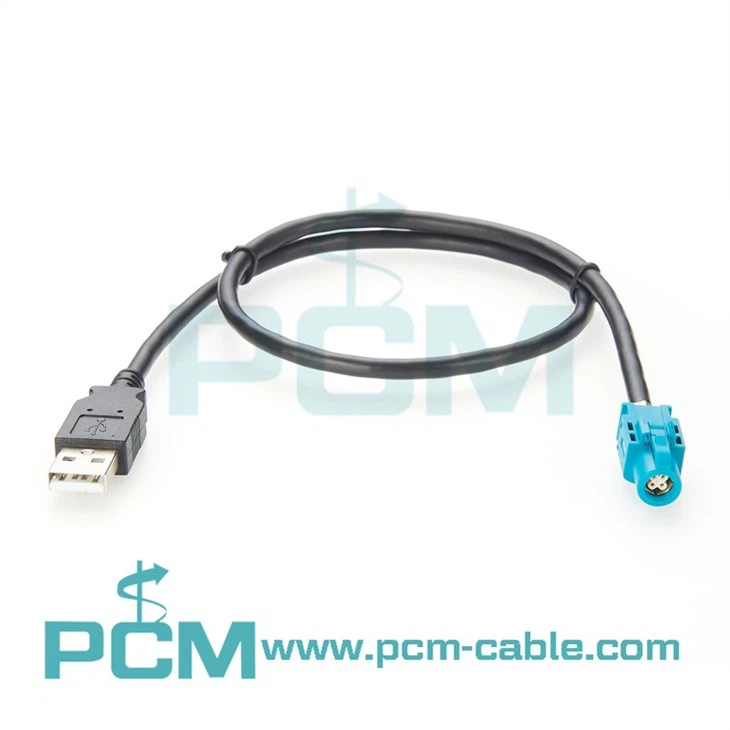 HSD 4 Pin Z Coded to USB Male Extension Cable
