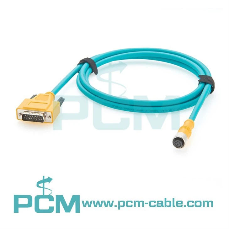 DB15 to M12 IO Module Cable for Cognex Vision Systems and Automation