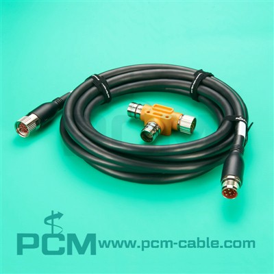 What types of signals can M23 signal cable transmit?