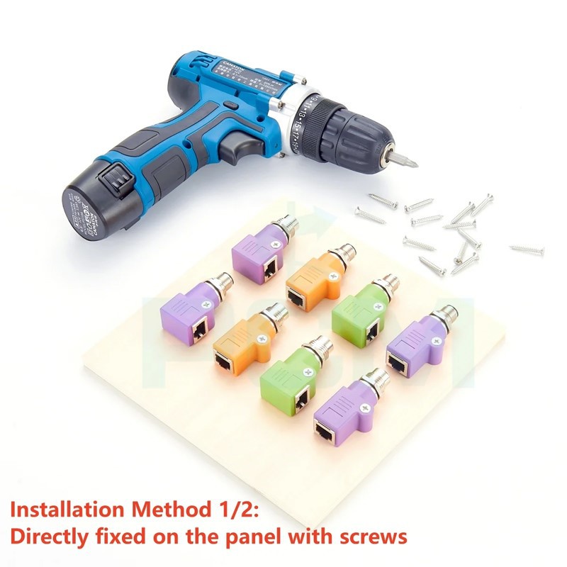 M12-RJ45 adapter M12-RJ45 adapter