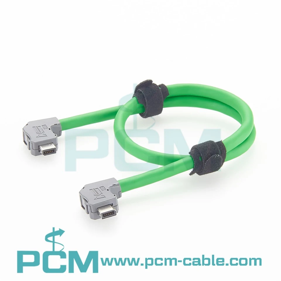 IX Industrial Dual-Angle EtherCAT Cable