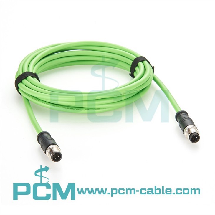 High-Flex M12 D-Code Ethernet Cable for Baumer Vision System