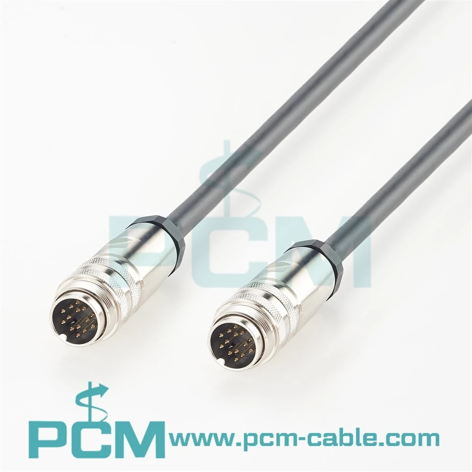 M16 14 Pin Male To Male 3D Profiler Sensor Cable suppliers
