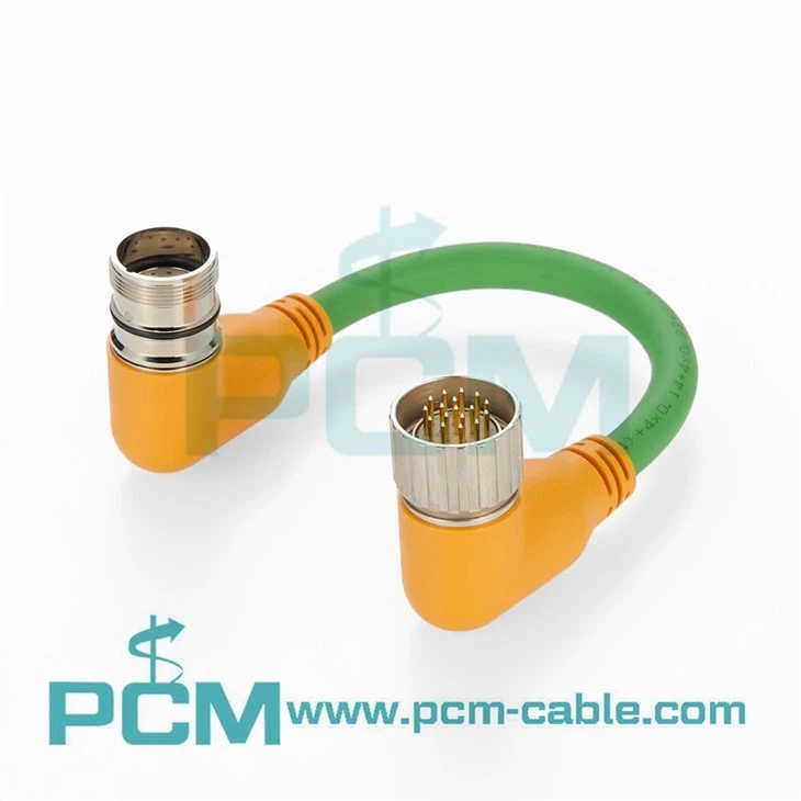M23 Hi-Flex Cordset 17 Pole Right Angle