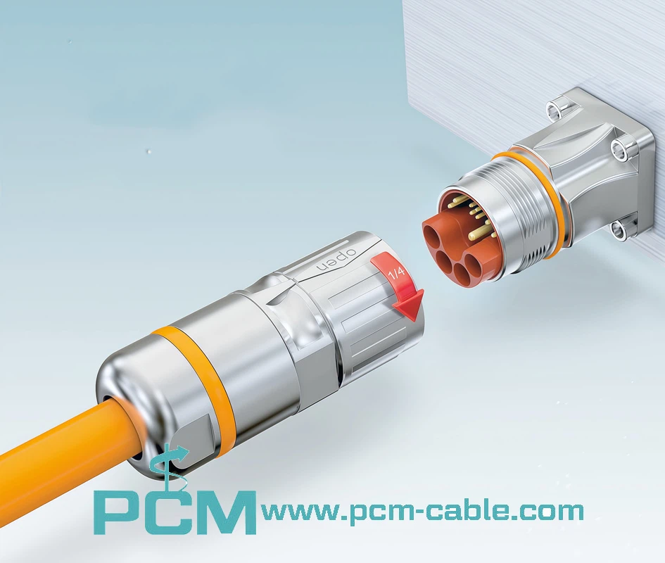 M23 Hybrid Connector Cable