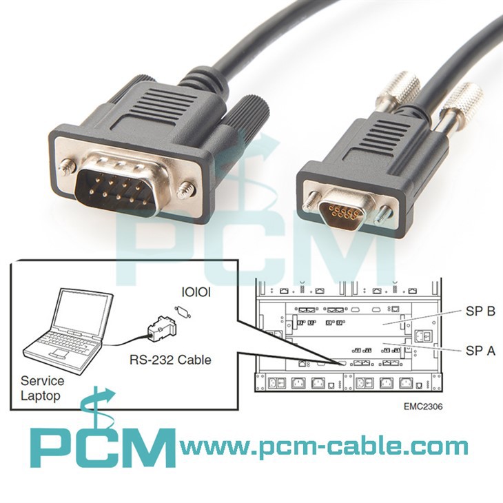 Micro DB9 To DB9 Serial Cable