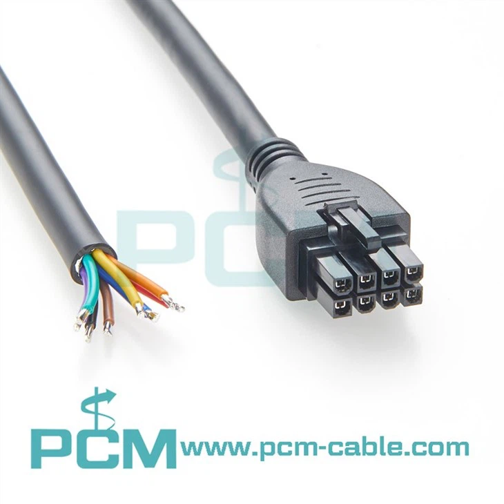Mini-Fit Jr. 8-Circuit Overmolded Cable Assembly 39-01-2080 to Bare Wire