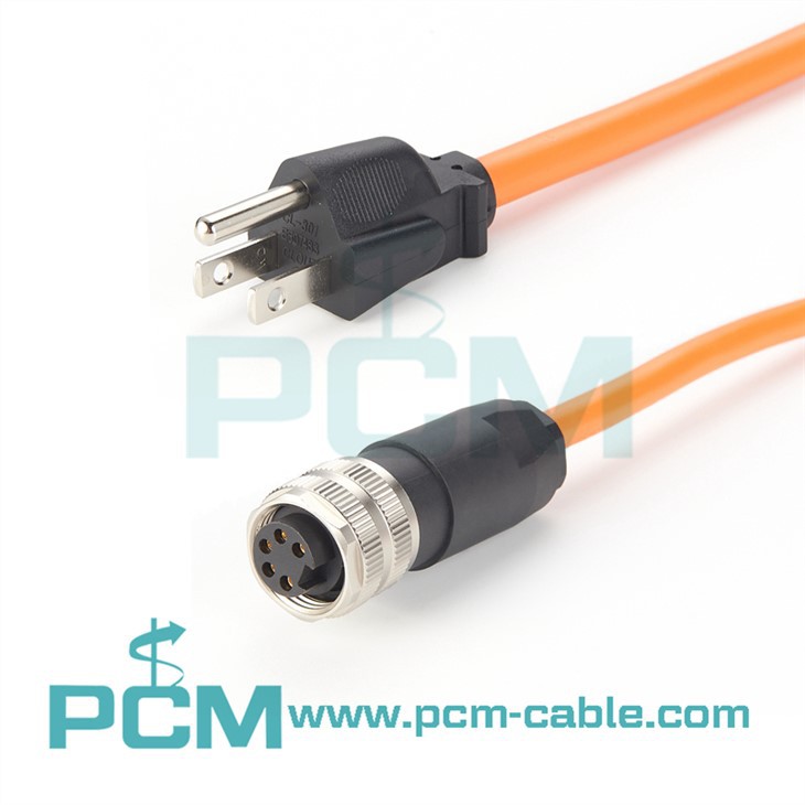 NEMA 5-15P To 7/8" Circular Connector Power Cable