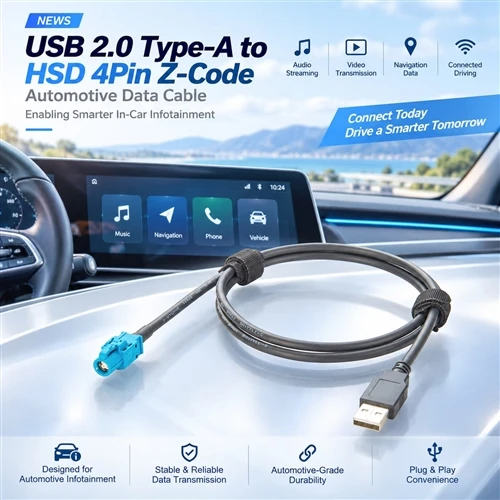 USB 2.0 Type-A To HSD 4Pin Z-Code Automotive Data Cable: Complete Guide To Co...