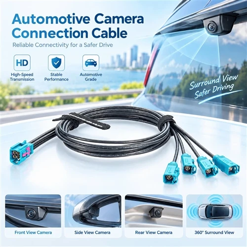 Mini FAKRA 4 in 1 RF Coaxial Cable