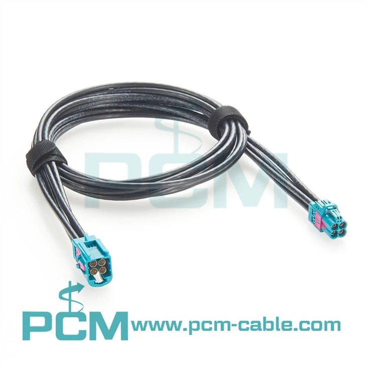Mini FAKRA Z-Code male to female extension cable automotive wiring harness
