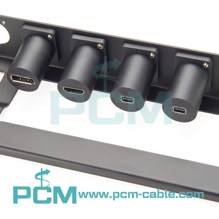 Mini DP to DP XLR Format Feedthrough Connector