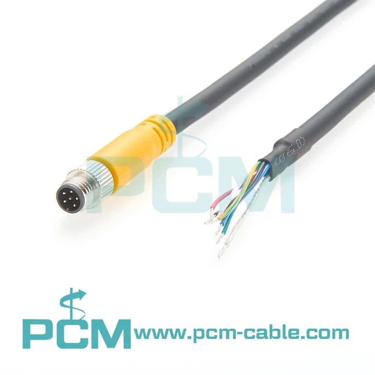 Power I/O Cable M8 6 Pin To Open End For Basler Ace 2 And Boost Cameras