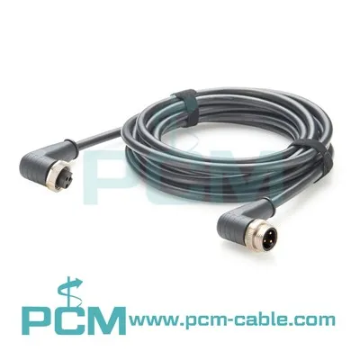 7/8" 3-Pin Right Angle Extension Cable