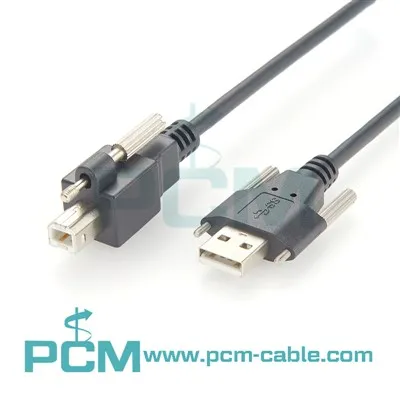 Machine Vision Industrial Scanner Cable USB Screw Lock Cable