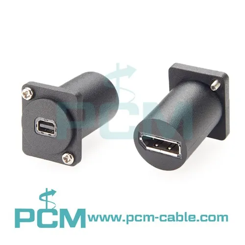 Mini DisplayPort to DisplayPort Feedthrough Connector