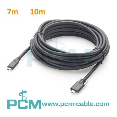 USB C Active Cable USB 3.1 C To C Cable With Screw Locking