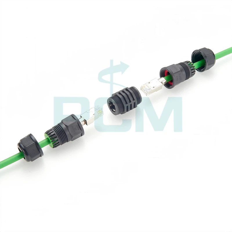 Waterproof Shielded CAT5 CAT6 RJ45 Female-to-Female Field Installable Coupler Waterproof Shielded CAT5 CAT6 RJ45 Female-to-Female Field Installable Coupler
