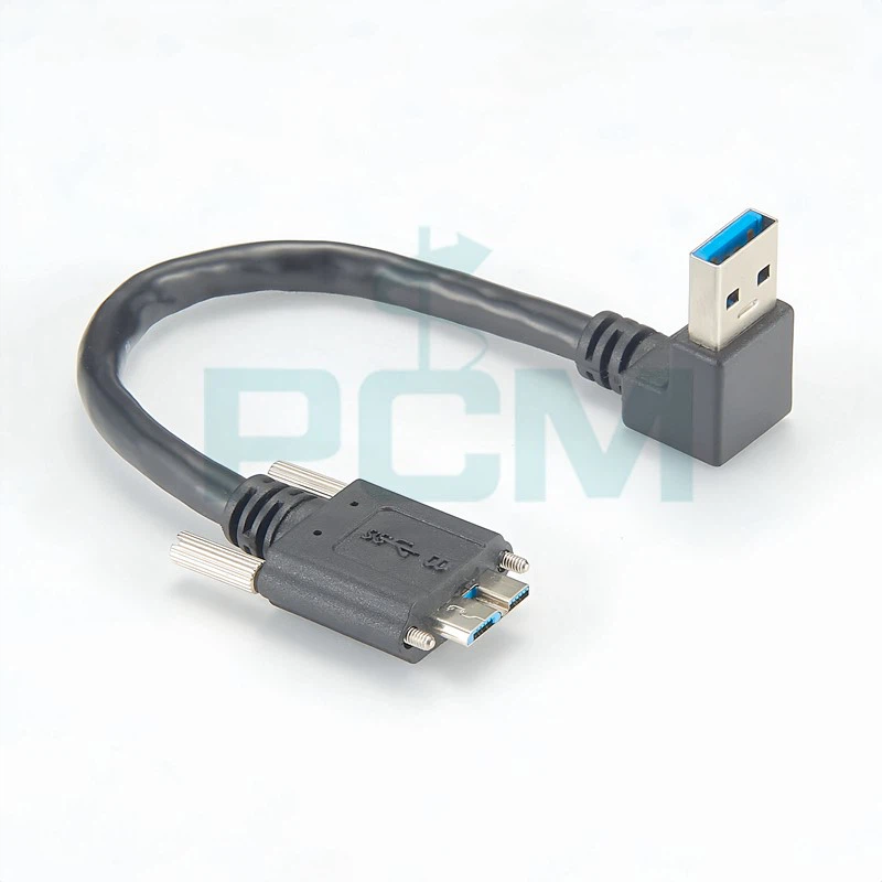 USB 30 standard cable right angled screwable USB 30 standard cable right angled screwable