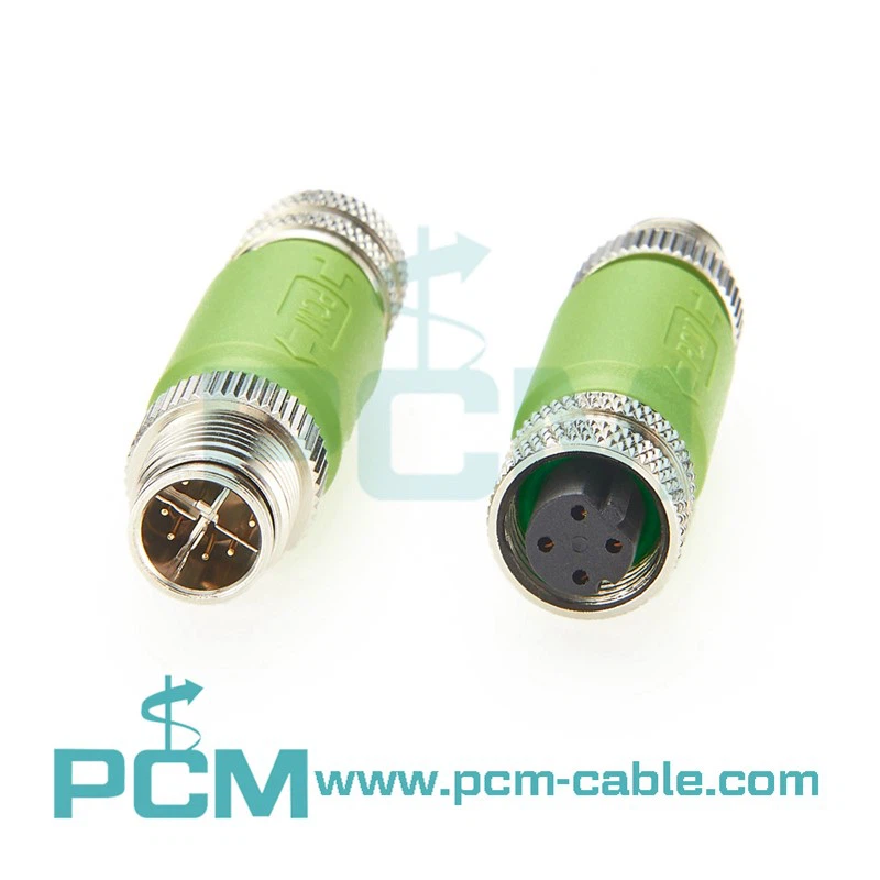 M12 Adapter X-code Male to D-code Female IP67 Ethernet Converter M12 Adapter X-code Male to D-code Female IP67 Ethernet Converter