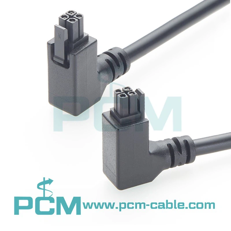 4 pin Micro-Fit up angle down angle power harness vertical exit cable assembly 4 pin Micro-Fit up angle down angle power harness vertical exit cable assembly