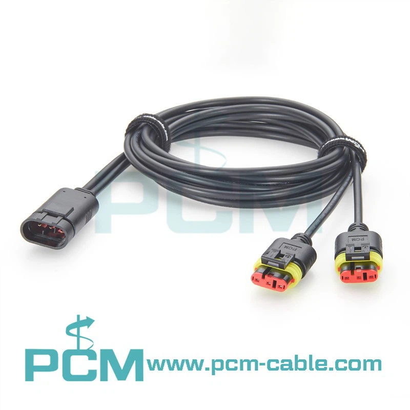 SuperSeal 3 Pin Y Splitter Cable 1 Male to 2 Female SuperSeal 3 Pin Y Splitter Cable 1 Male to 2 Female
