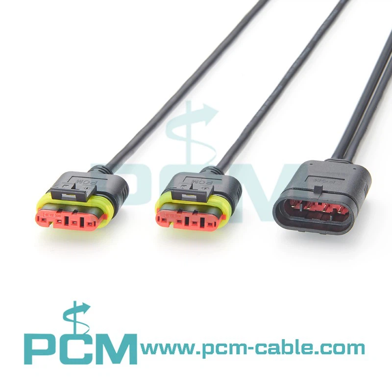 AMP Superseal Y Splitter 932181 4 Pin Connector 15 mm 282106 282088 AMP Superseal Y Splitter 932181 4 Pin Connector 15 mm 282106 282088