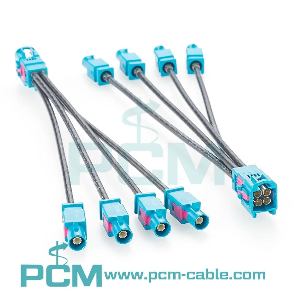 Quad HFM Mini FAKRA Male Cable 150mm factory
