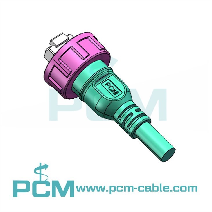 Panel Mount RJ45 Waterproof Cable for Industrial Ethernet