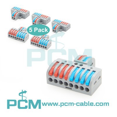 2 in 8 Out Lever Compact Wire Connectors