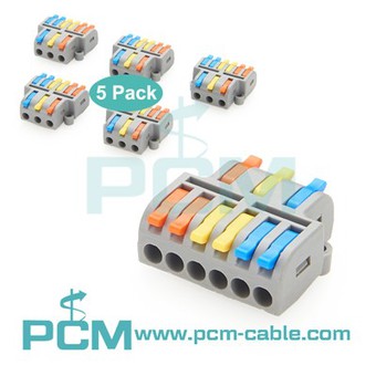 3 In 6 Out Lever Wire Connectors