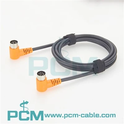 MIDI 8 Pin DIN Cable Right Angle