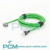 90 Degree Down IX to RJ45 Male Cat6A Cable