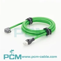 90 Degree Up IX to RJ45 Male Cat6A Cable