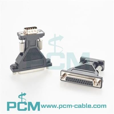 DB25 Female to DB9 Male RS232 Adapter
