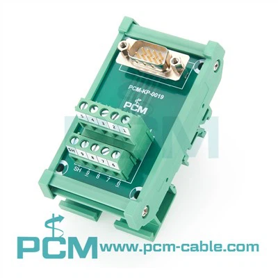 DB9 Male Breakout Board With Screw Terminals