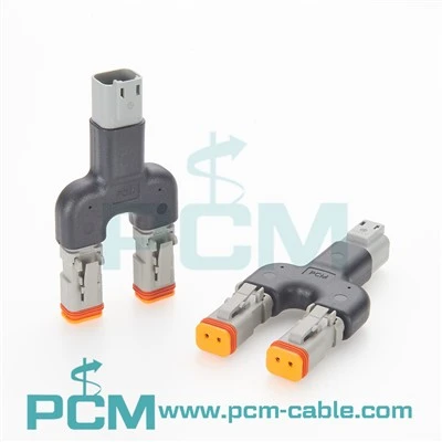 Deutsch DT06-2S To Dual DT04-2P Y Splitter