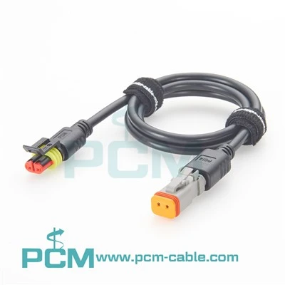 Deutsch DT06-2S To TE AMP Superseal 282080-1 2 Pin Waterproof Adapter Cable