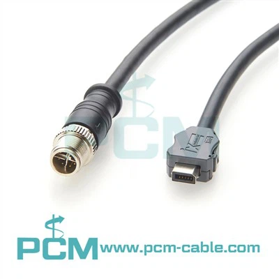 IX A Key To M12 X-Code Cat6A Ethernet Cable